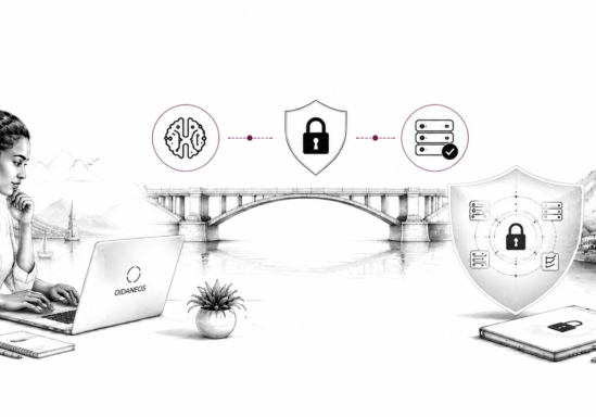 Illustration représentant le lien entre intelligence artificielle, cybersécurité et transformation numérique responsable dans les territoires ultramarins.