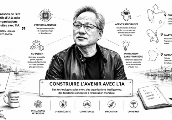 Jensen Huang présentant l’avenir des agents IA et leur transformation des entreprises